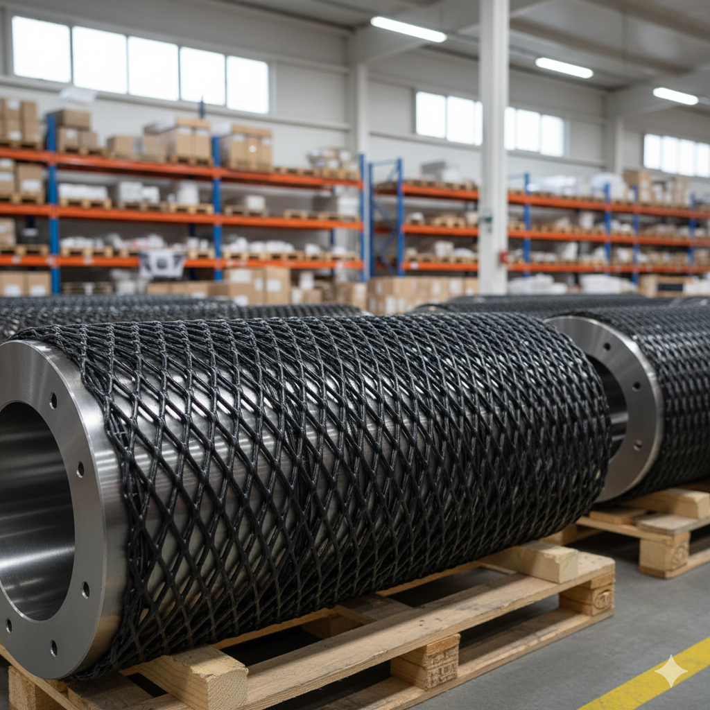 Műanyag alkatrészvédő háló – nagy átmérő